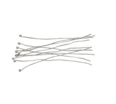 Silver 22 Gauge Brass Ball Pins For Jewellery Making , BPP-030